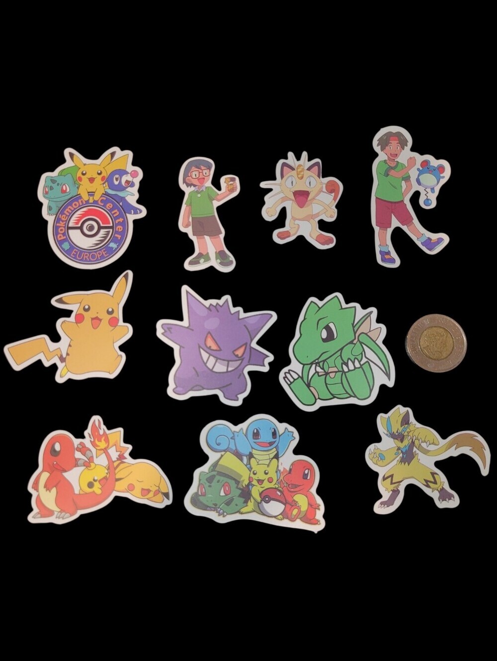 3/$20 10Pcs Pokemon Waterproof Stickers Set #4